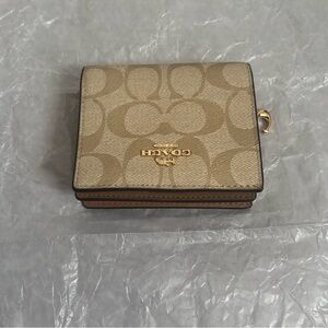 Coach Beige Signature Wallet